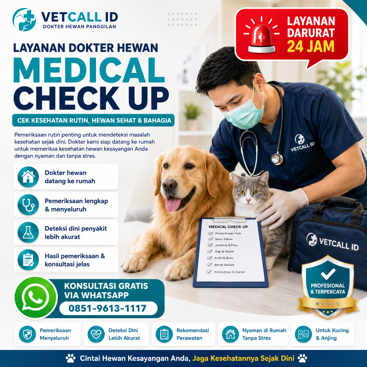 Medical Check Up Hewan Vetcall ID